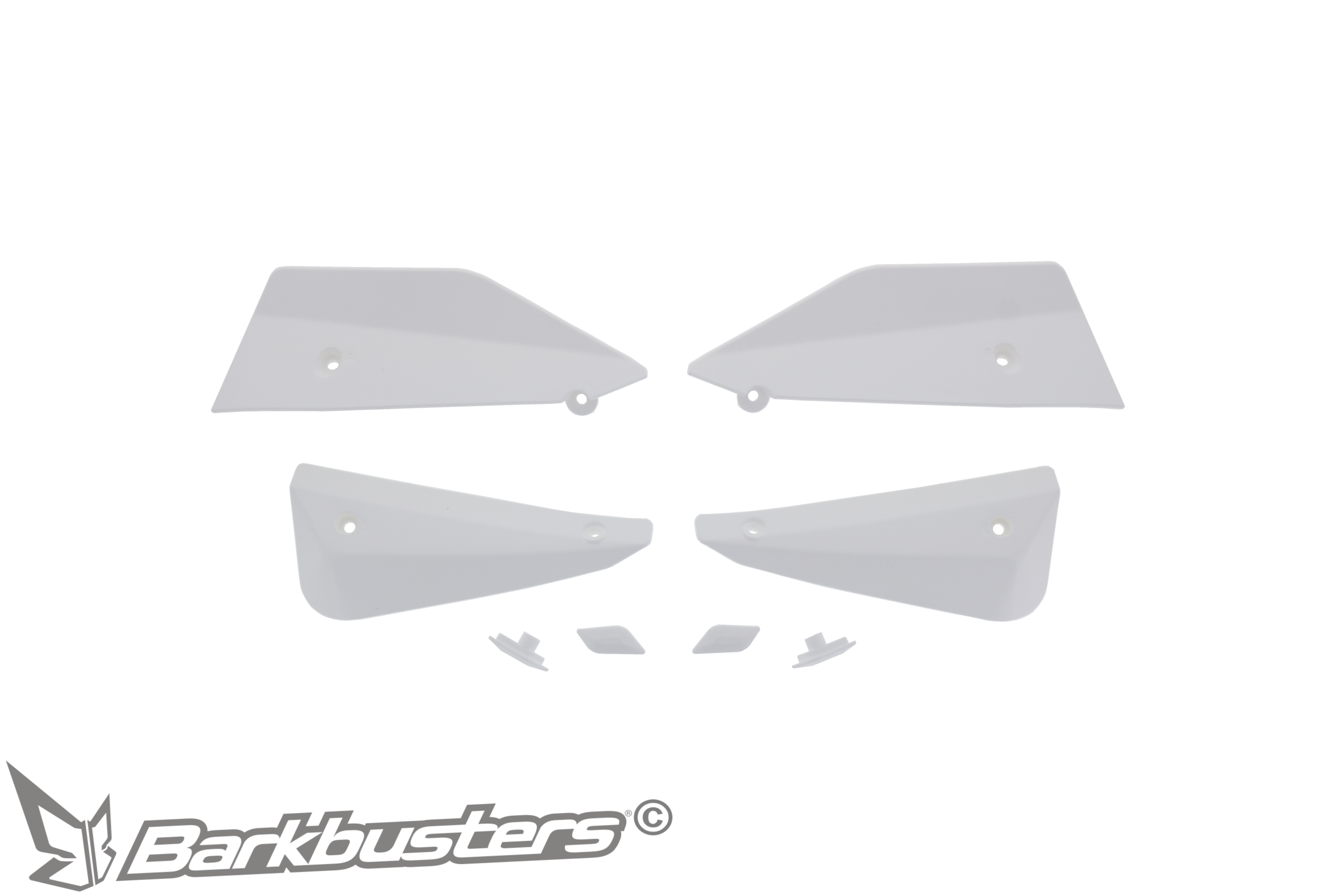 BARKBUSTERS Accessory - MTB Deflector & Plug Set (Code: B-084) - WHITE