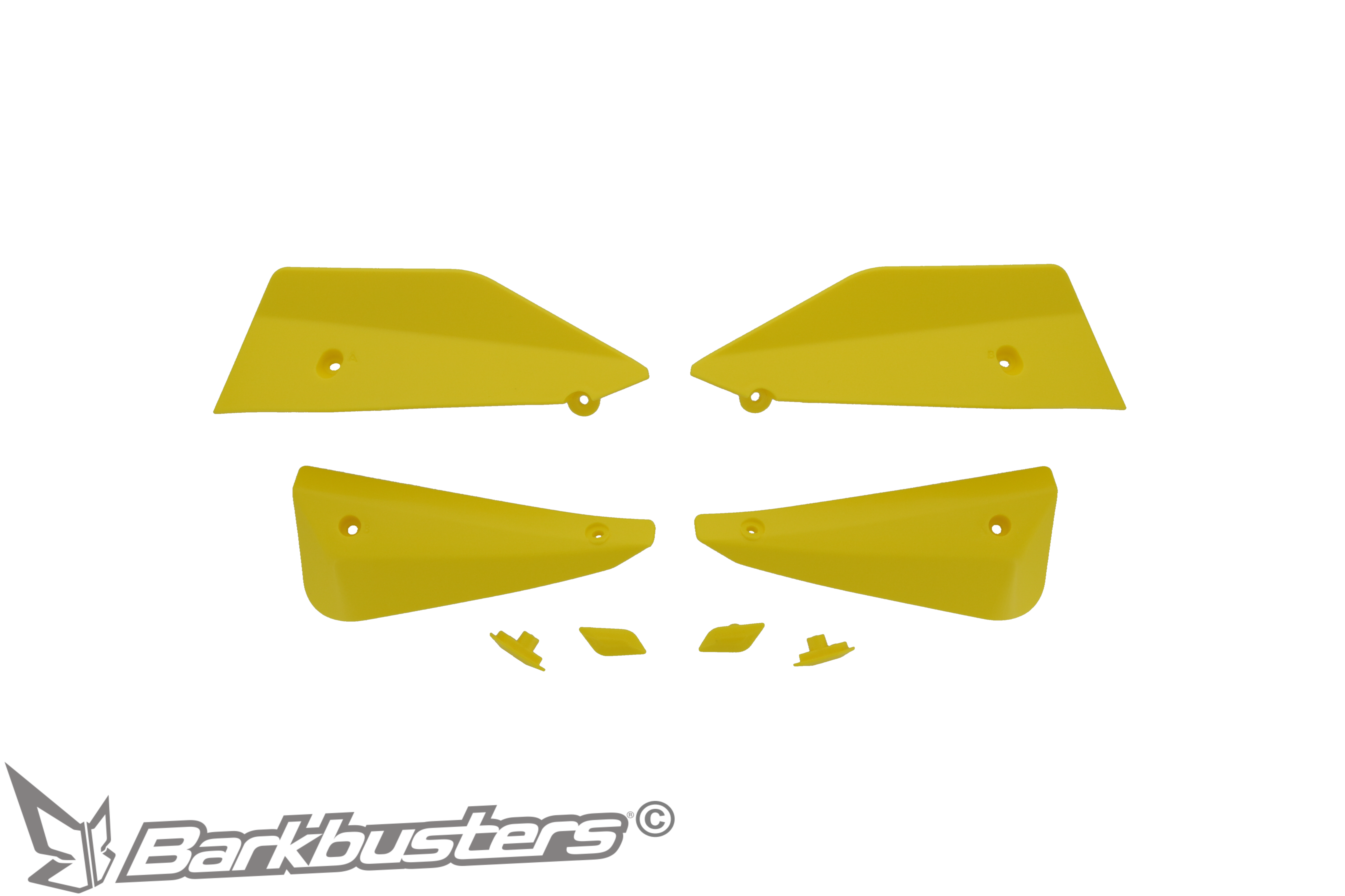 BARKBUSTERS Accessory - MTB Deflector & Plug Set (Code: B-084) - YELLOW